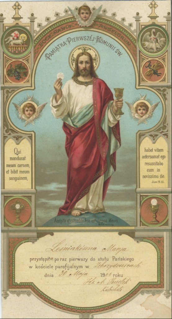 Pamiątka 1. komunii Maria Leśniak