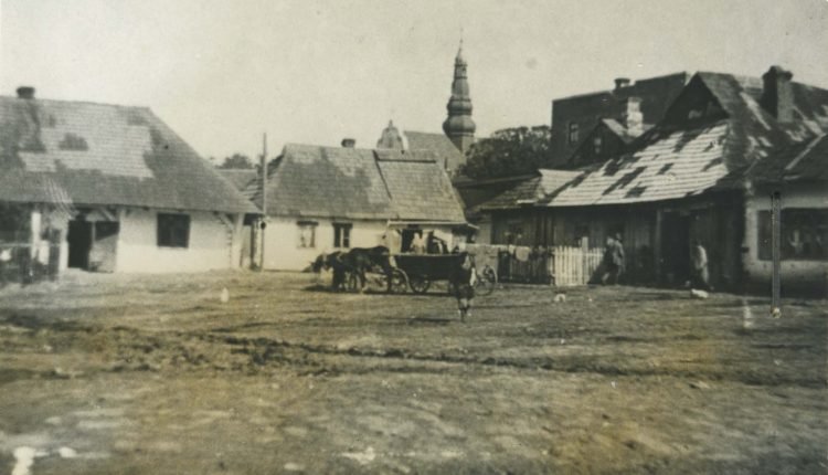 Na rynku w Kańczudze, 1934 r.