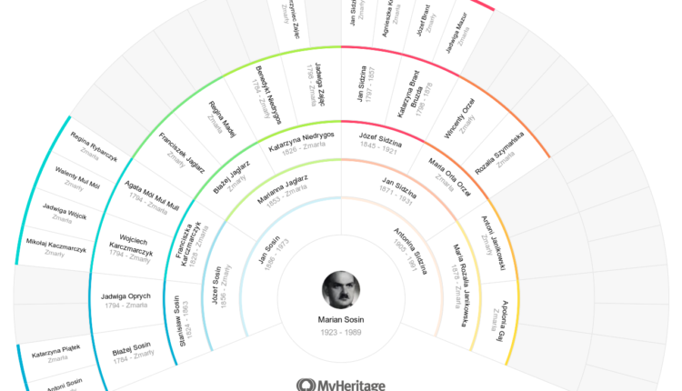 MyHeritage Fan Chart – Marian Sosin